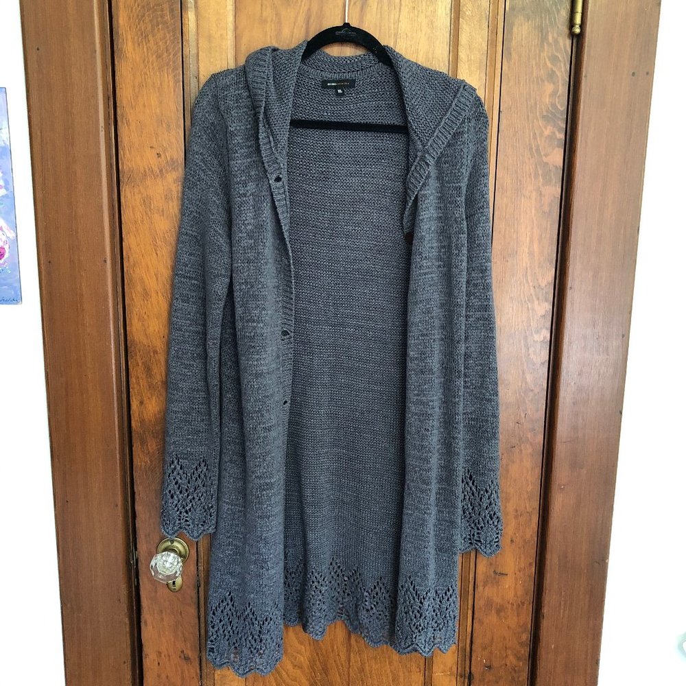 BCBG Maxazria long knit sweater Sz XL